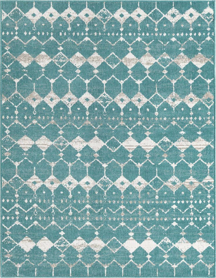 Detail image of 5' 3 x 8' Easy-Clean Trellis Indoor / Outdoor Rug