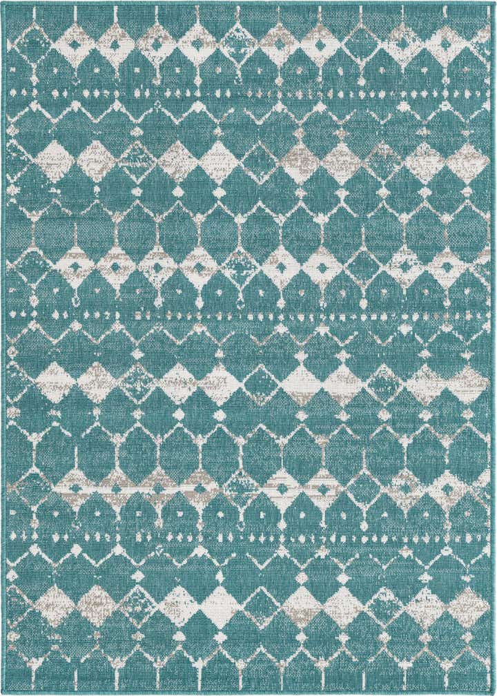 4' x 6' Easy-Clean Trellis Indoor / Outdoor Rug