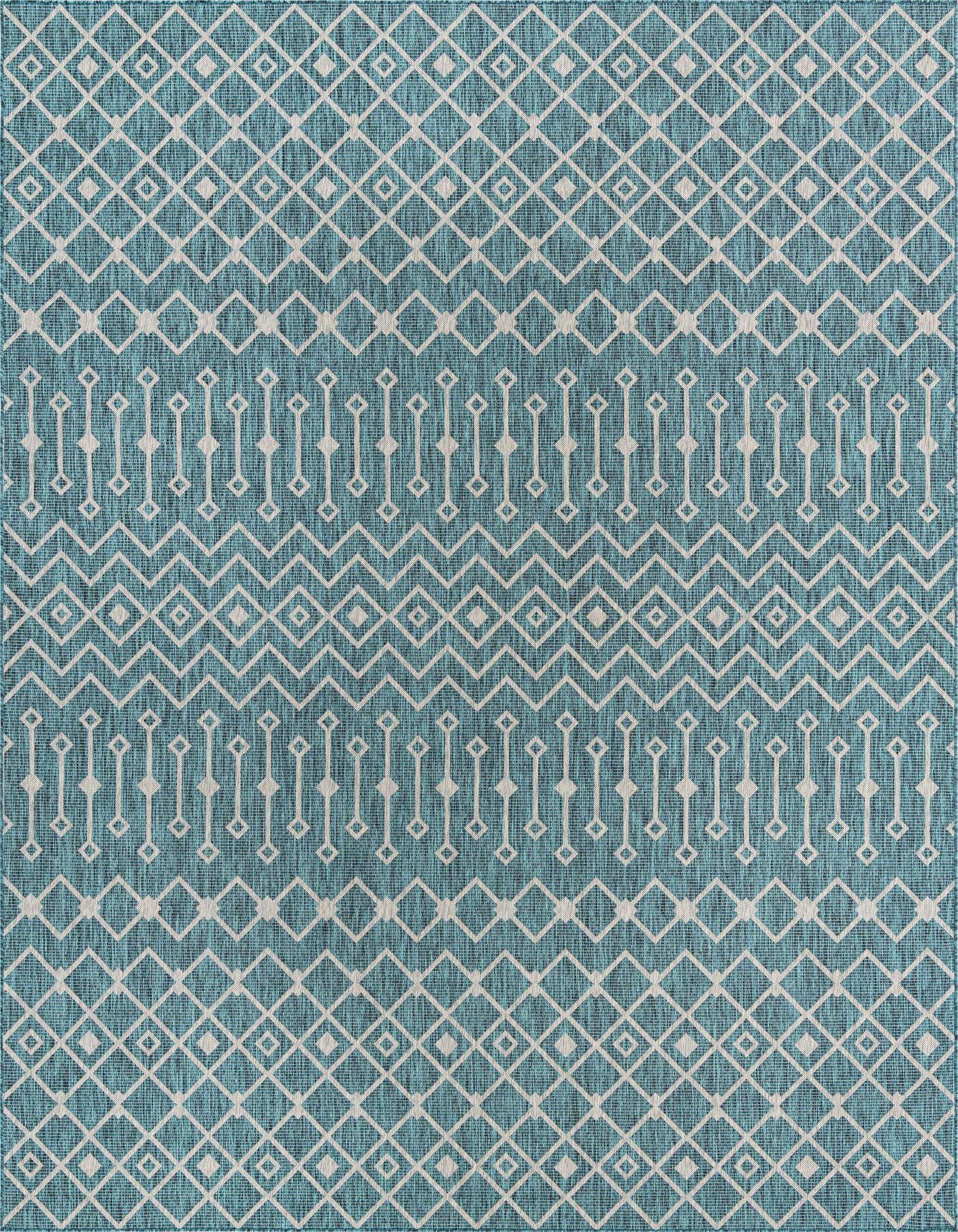10' x 14' Easy-Clean Trellis Indoor / Outdoor Rug