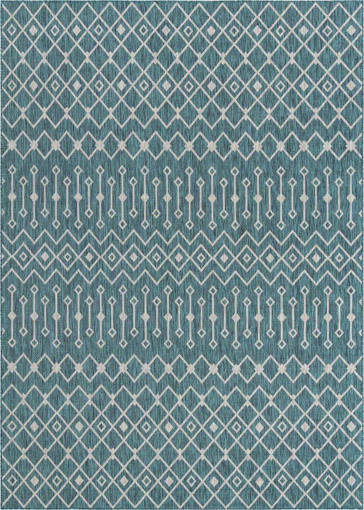 10' x 13' Easy-Clean Trellis Indoor / Outdoor Rug