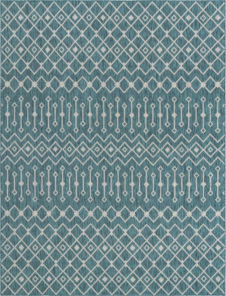 10' x 13' Easy-Clean Trellis Indoor / Outdoor Rug