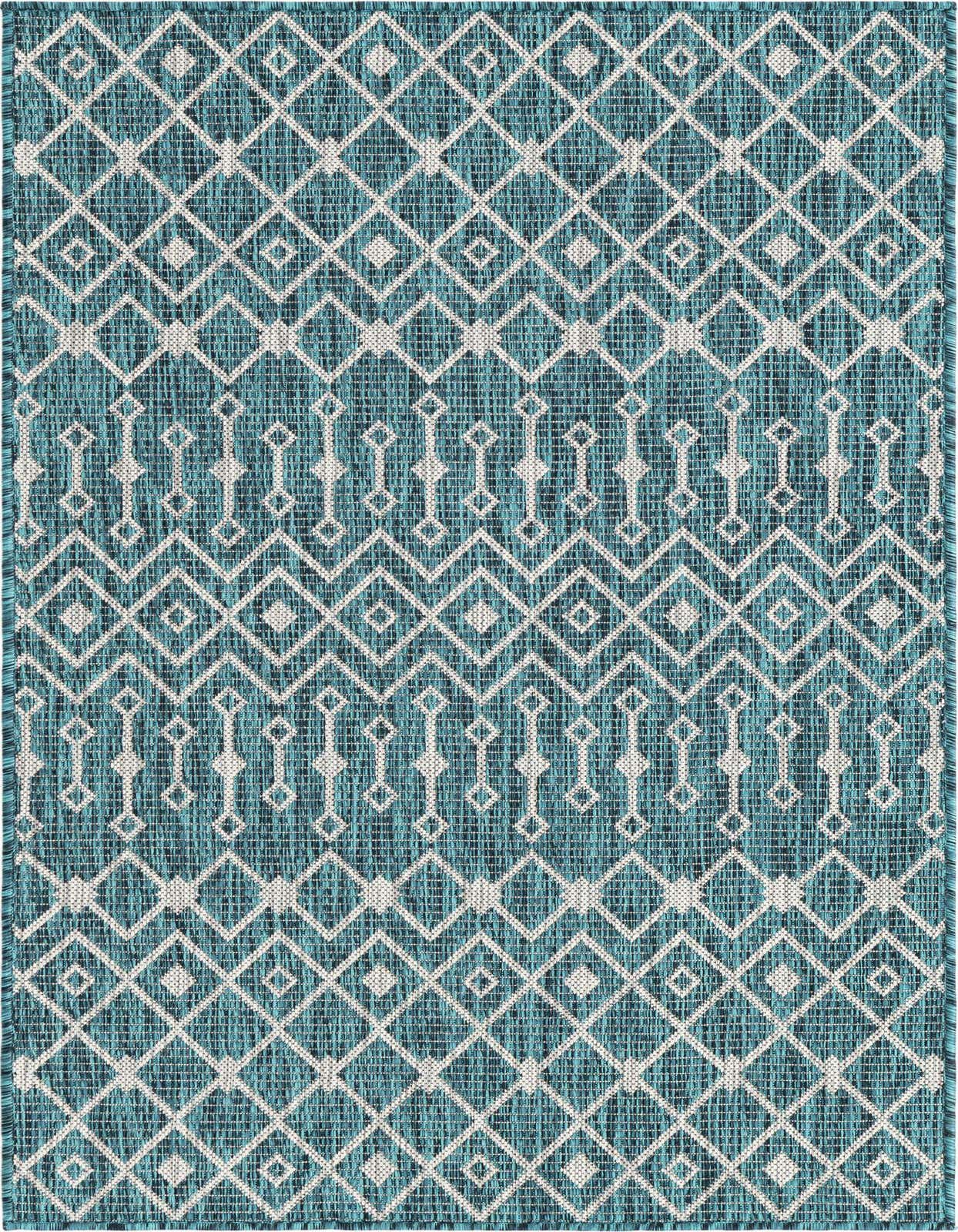 3' x 5' 3 Easy-Clean Trellis Indoor / Outdoor Rug