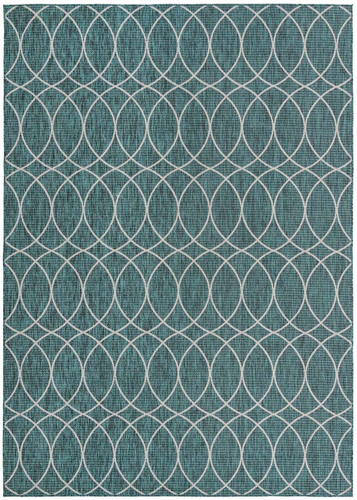 7' 10 x 11' Easy-Clean Trellis Indoor / Outdoor Rug