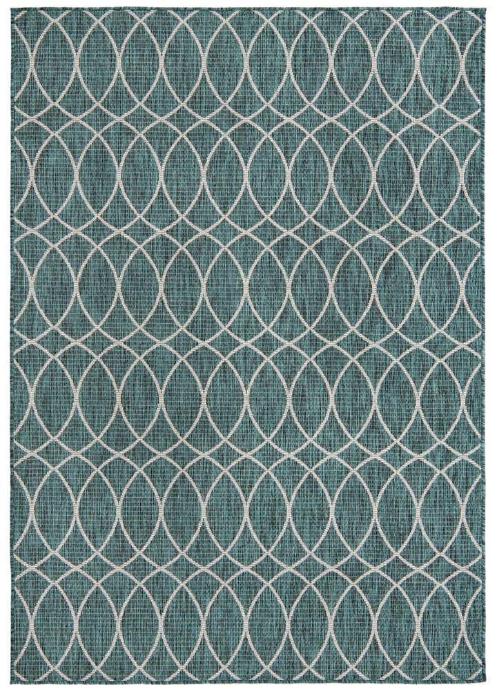5' 3 x 7' 10 Easy-Clean Trellis Indoor / Outdoor Rug