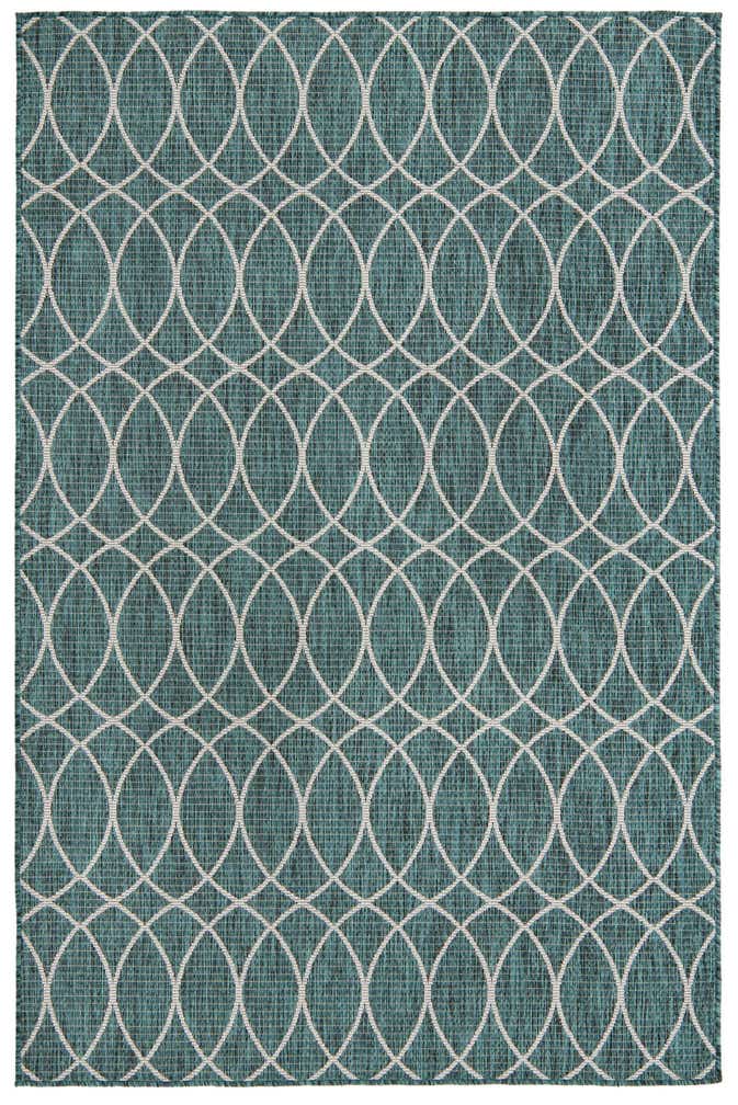 5' 3 x 7' 10 Easy-Clean Trellis Indoor / Outdoor Rug