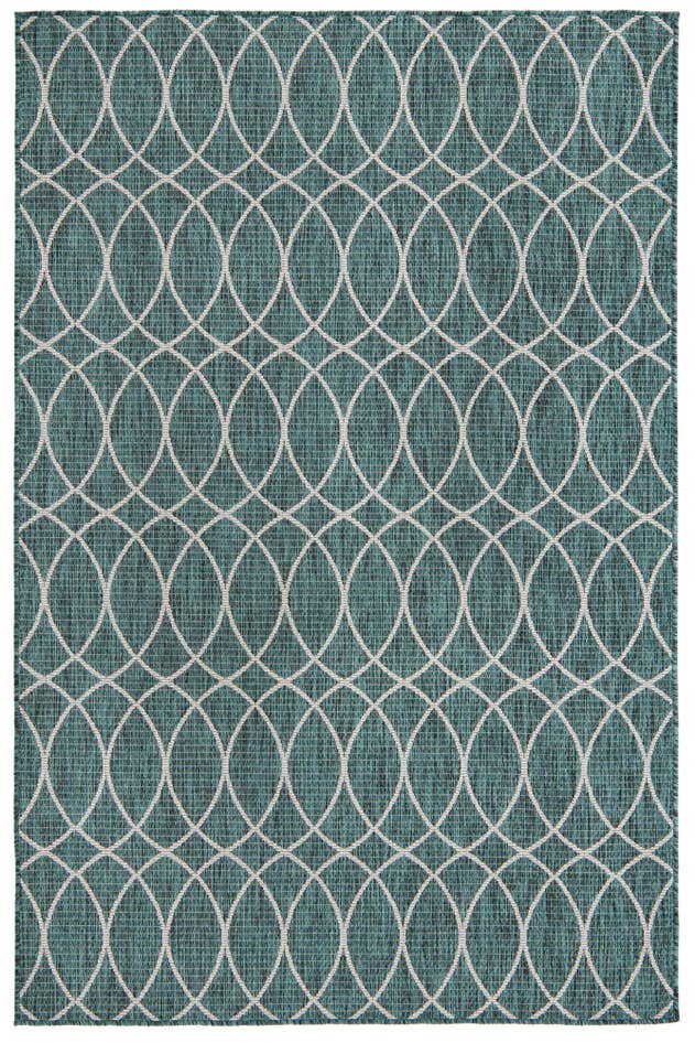Detail image of 5' 3 x 7' 10 Easy-Clean Trellis Indoor / Outdoor Rug