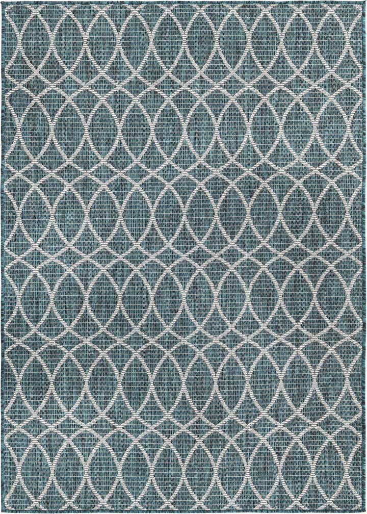 4' x 6' Easy-Clean Trellis Indoor / Outdoor Rug