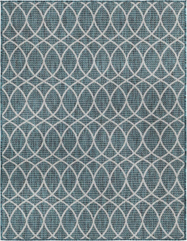 Detail image of 4' x 6' Easy-Clean Trellis Indoor / Outdoor Rug