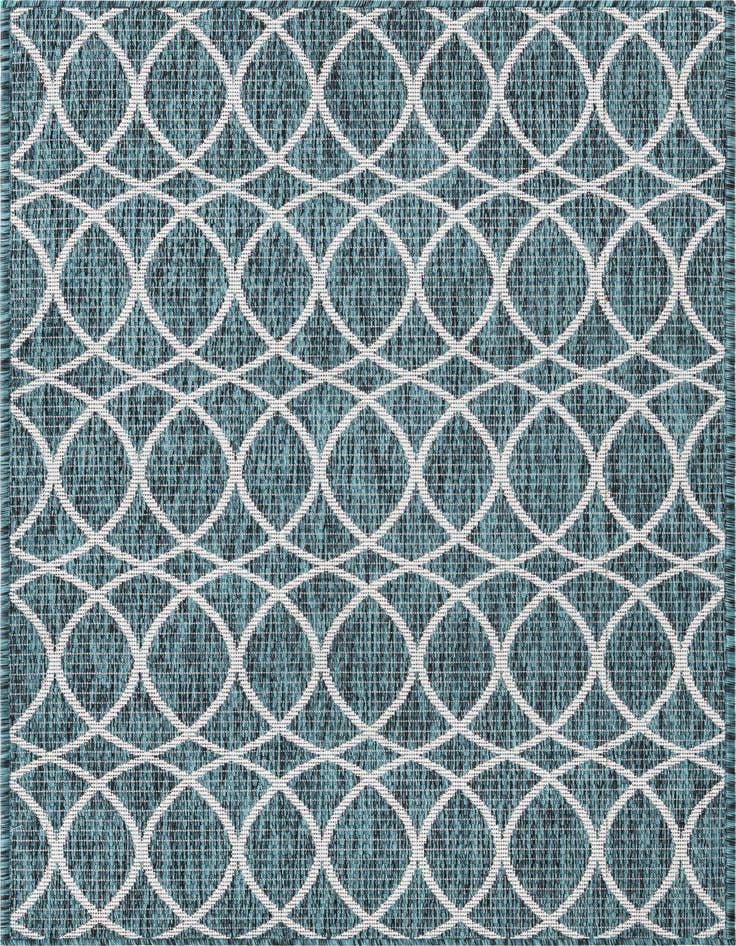 Detail image of 3' x 5' 3 Easy-Clean Trellis Indoor / Outdoor Rug