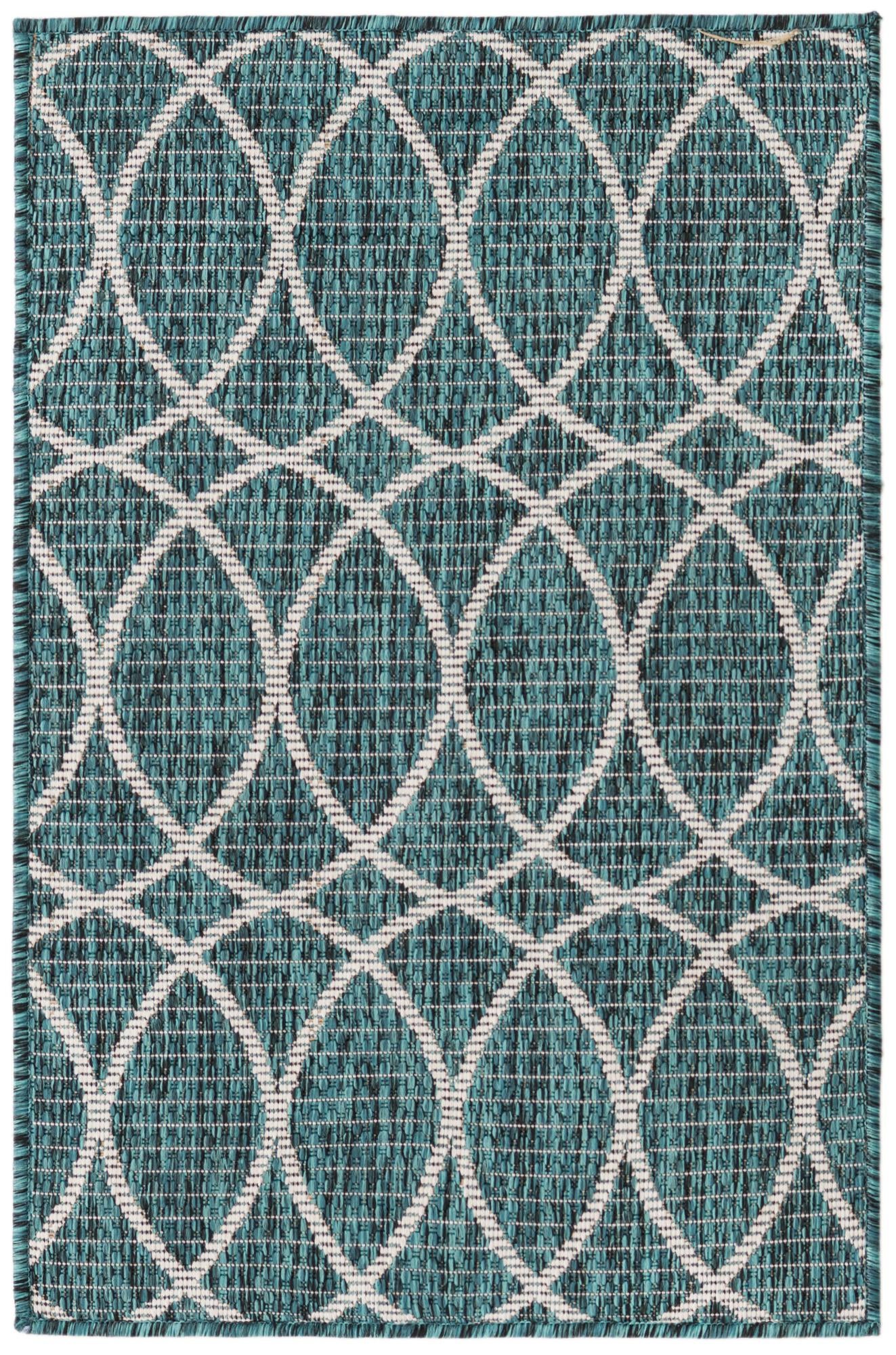 2' 2 x 3' Easy-Clean Trellis Indoor / Outdoor Rug