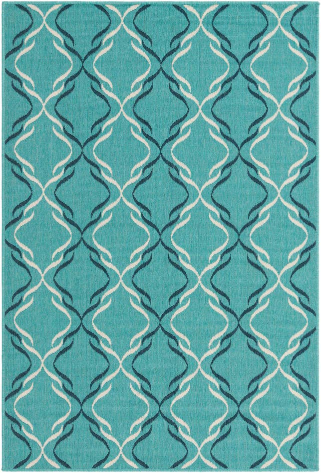 Detail image of 4' x 6' Easy-Clean Trellis Indoor / Outdoor Rug