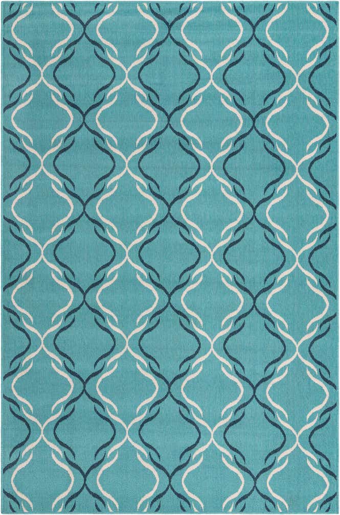 6' x 9' Easy-Clean Trellis Indoor / Outdoor Rug