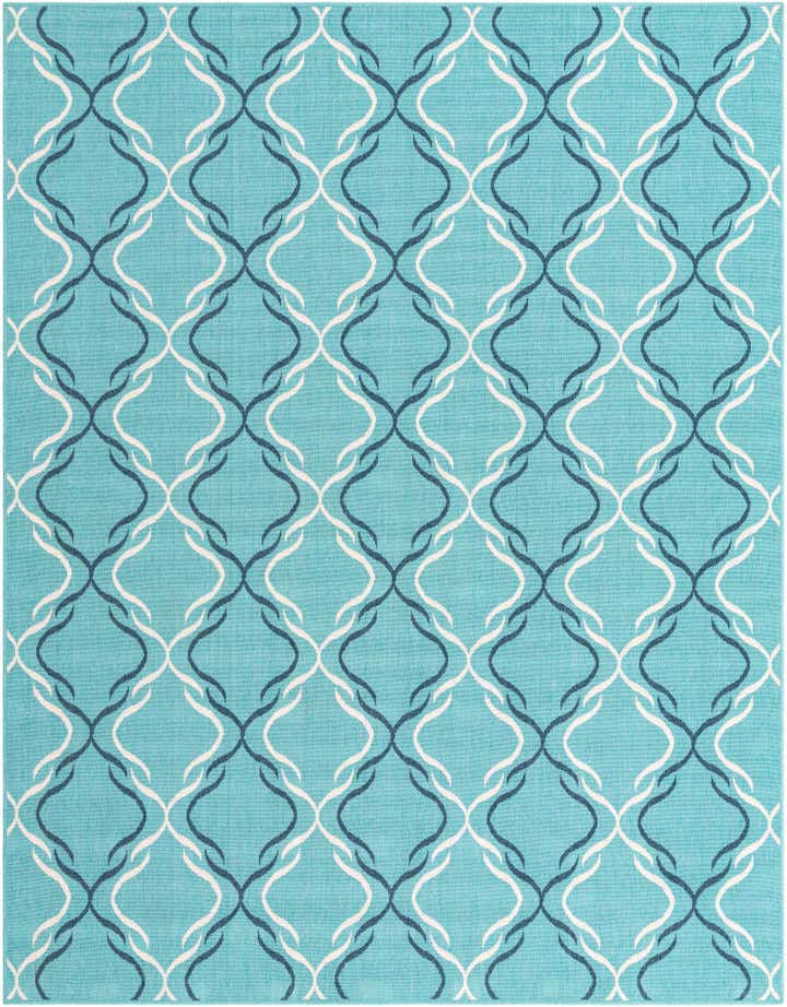 7' 10 x 10' Easy-Clean Trellis Indoor / Outdoor Rug