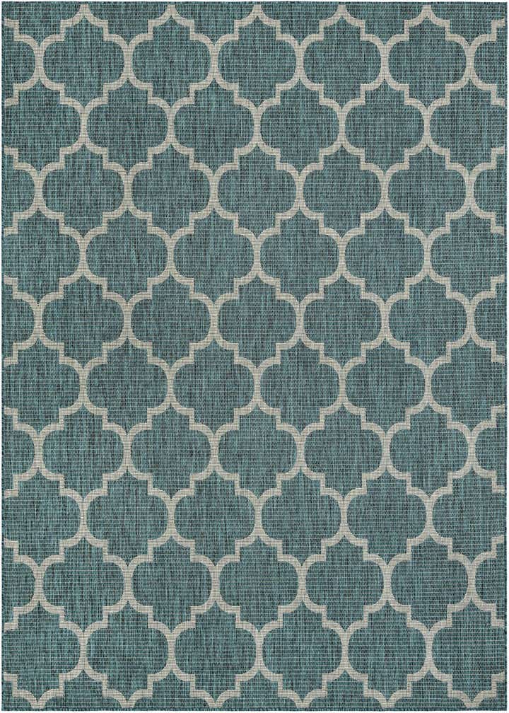 7' 10 x 10' Easy-Clean Trellis Indoor / Outdoor Rug