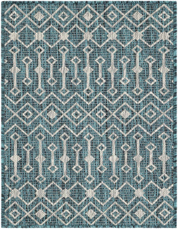 Detail image of 2' x 3' Easy-Clean Trellis Indoor / Outdoor Rug