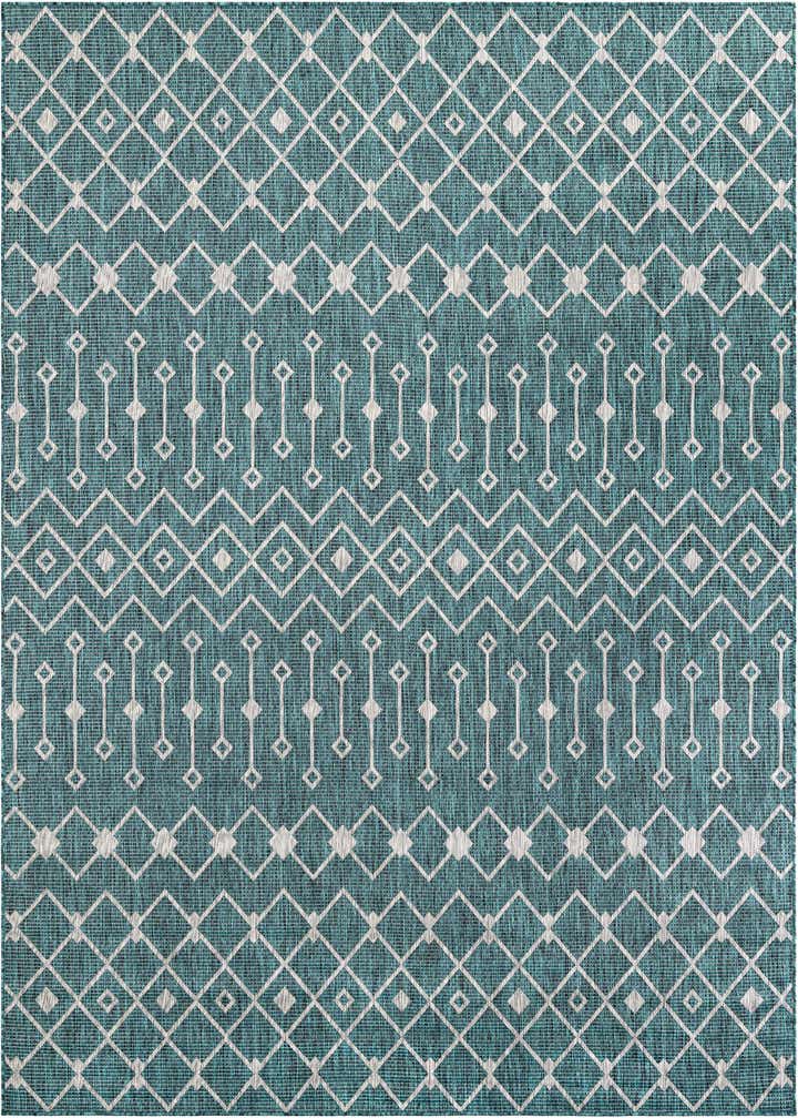 7' 10 x 10' Easy-Clean Trellis Indoor / Outdoor Rug