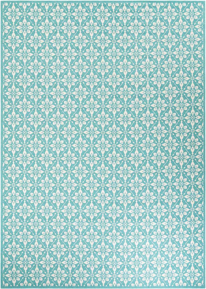 10' x 14' Easy-Clean Trellis Indoor / Outdoor Rug