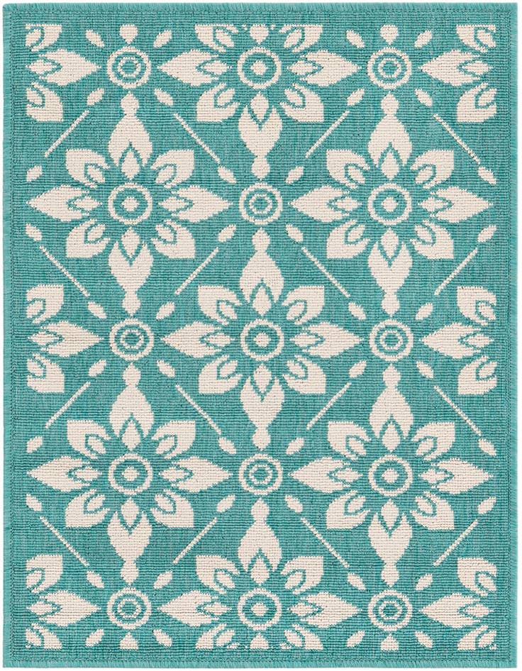 Detail image of 2' x 3' Easy-Clean Trellis Indoor / Outdoor Rug