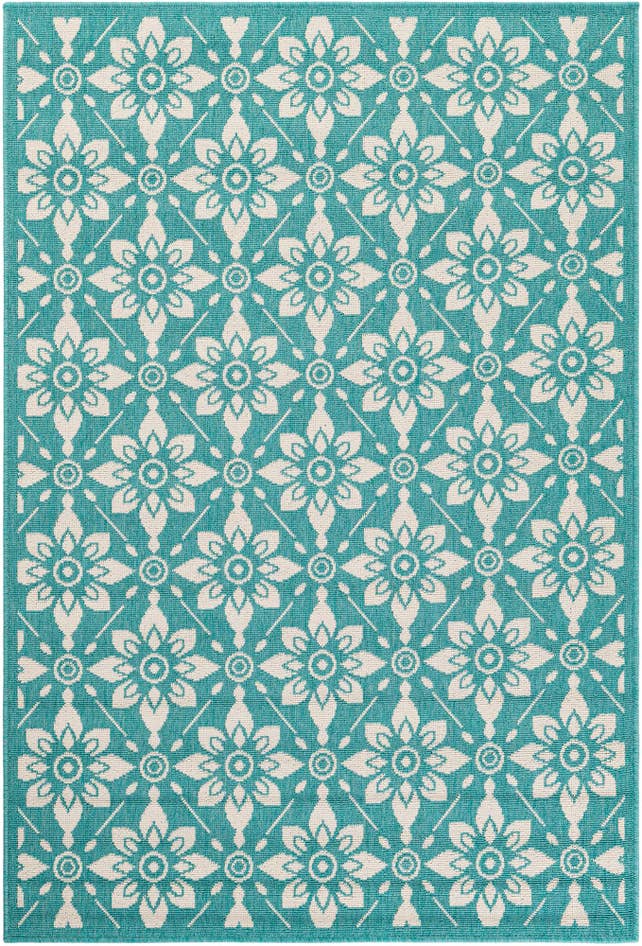 Detail image of 4' x 6' Easy-Clean Trellis Indoor / Outdoor Rug