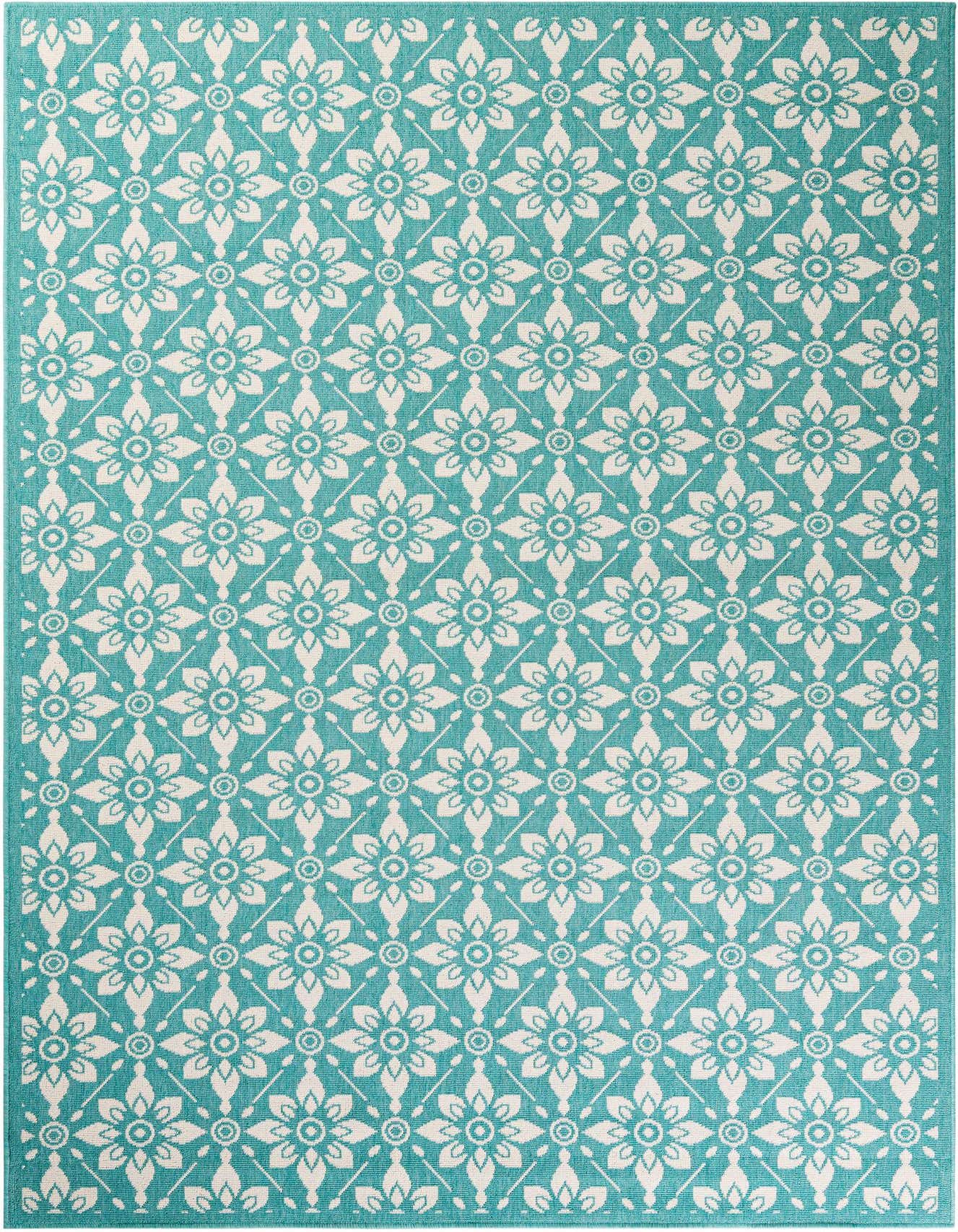 6' x 9' Easy-Clean Trellis Indoor / Outdoor Rug
