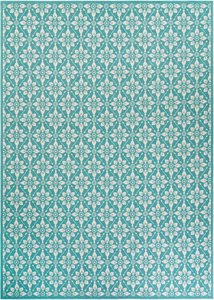 9' x 12' Easy-Clean Trellis Indoor / Outdoor Rug