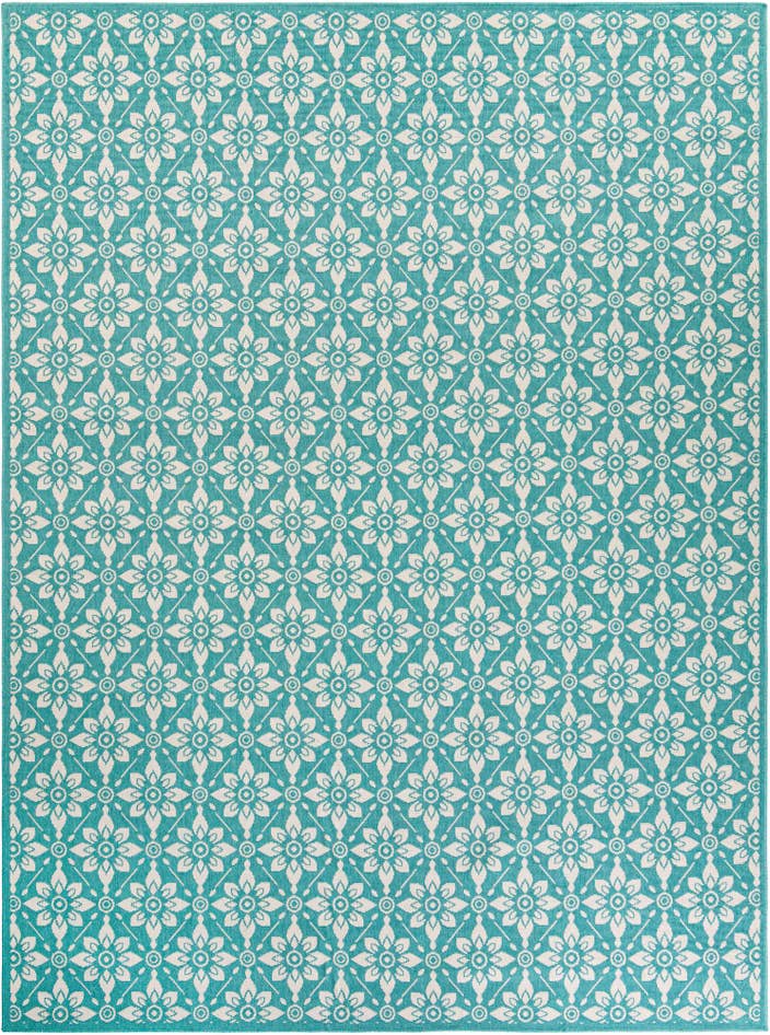 Detail image of 9' x 12' Easy-Clean Trellis Indoor / Outdoor Rug