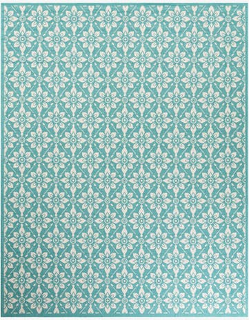 7' 10 x 10' Easy-Clean Trellis Indoor / Outdoor Rug