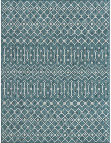 10' x 13' Easy-Clean Trellis Indoor / Outdoor Rug