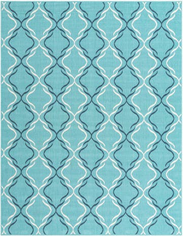7' 10 x 10' Easy-Clean Trellis Indoor / Outdoor Rug