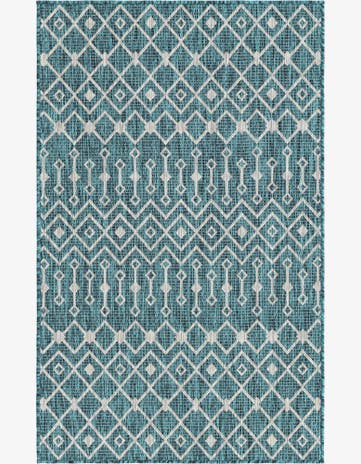 3' x 5' 3 Easy-Clean Trellis Indoor / Outdoor Rug