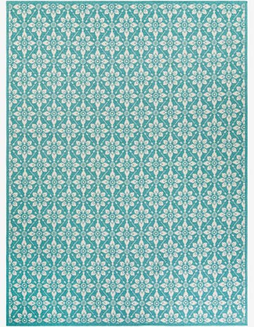 9' x 12' Easy-Clean Trellis Indoor / Outdoor Rug