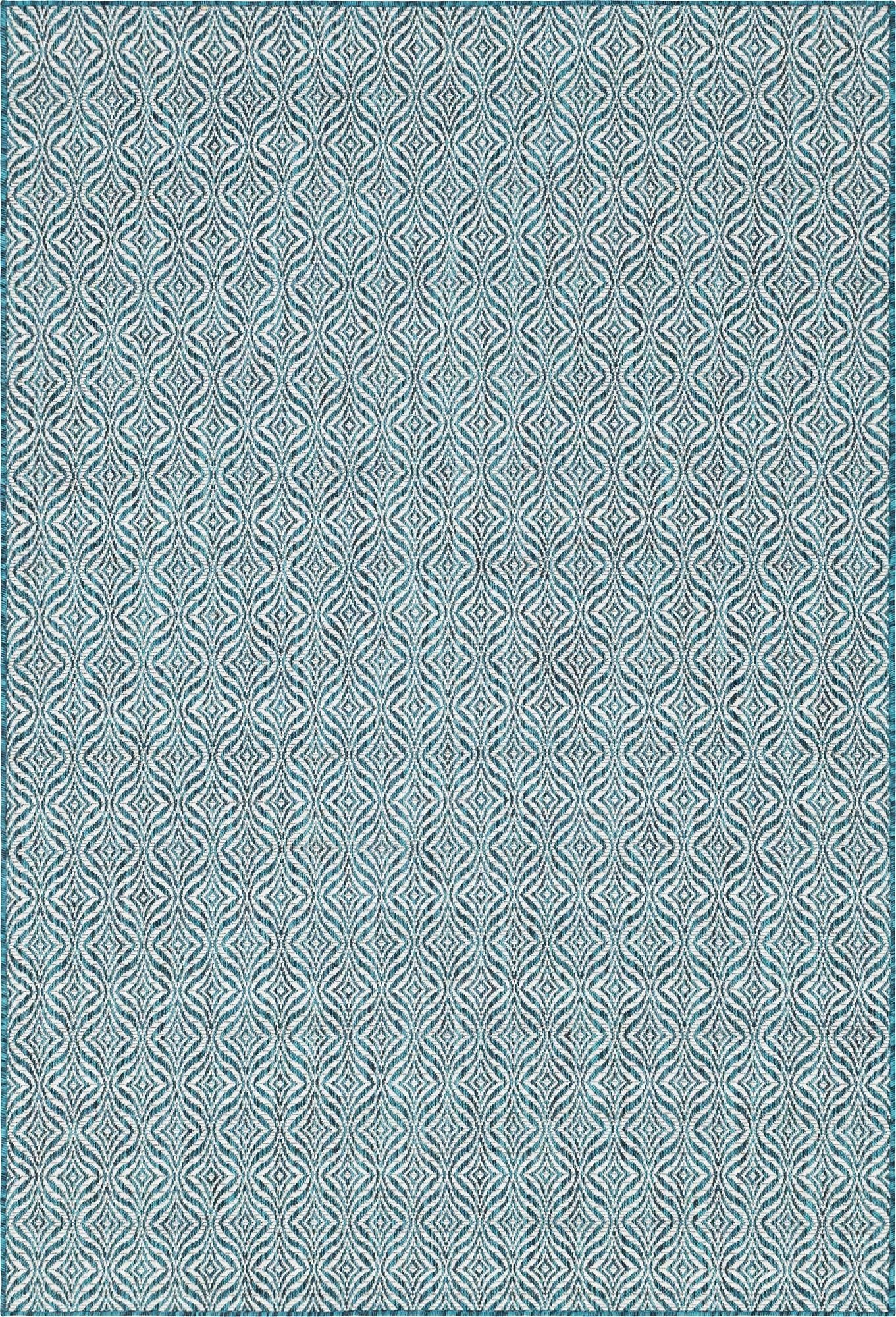 6' x 9'  Washable Trellis Indoor / Outdoor Rug