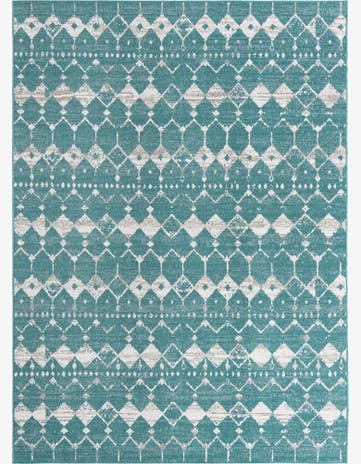 9' x 12' Easy-Clean Trellis Indoor / Outdoor Rug