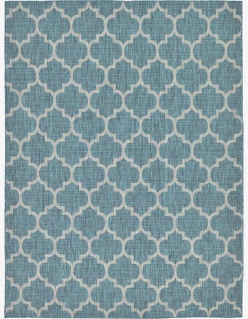 9' x 12' Easy-Clean Trellis Indoor / Outdoor Rug