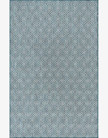 5' 3 x 8' Easy-Clean Trellis Indoor / Outdoor Rug