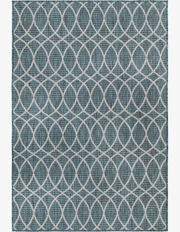 4' x 6' Easy-Clean Trellis Indoor / Outdoor Rug