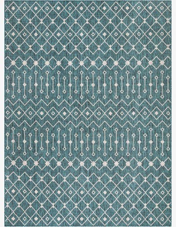 9' x 12' Easy-Clean Trellis Indoor / Outdoor Rug