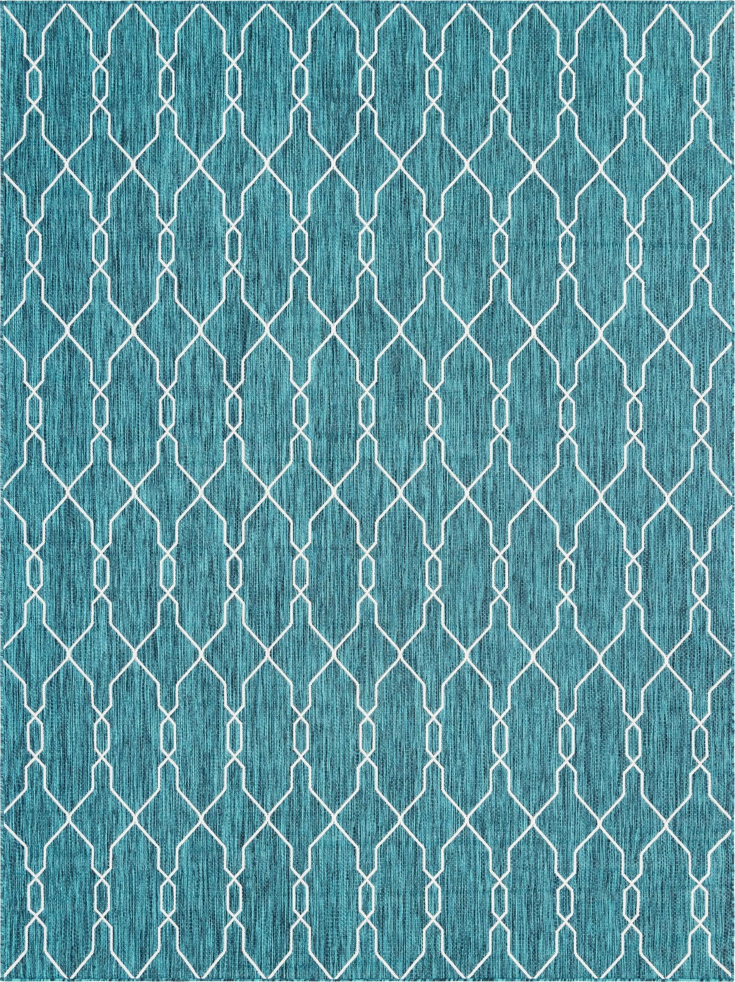 9' x 12'  Washable Trellis Indoor / Outdoor Rug