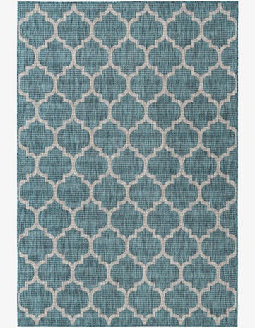 6' x 9' Easy-Clean Trellis Indoor / Outdoor Rug