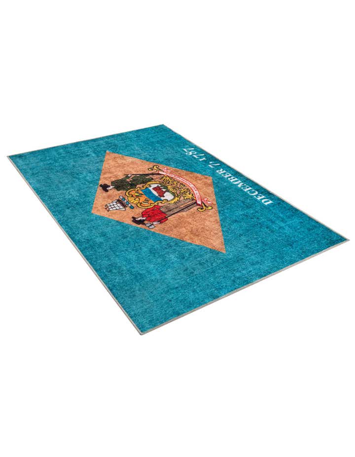 4' x 6' Delaware The Flag Collection Rug