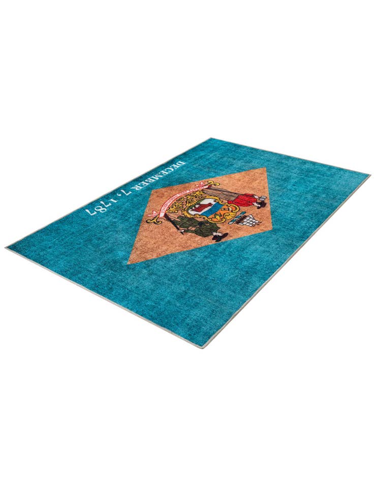 Detail image of 4' x 6' Delaware The Flag Collection Rug