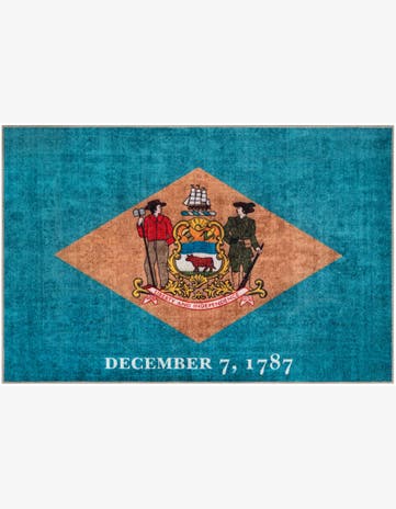 9' x 12' Delaware The Flag Collection Rug
