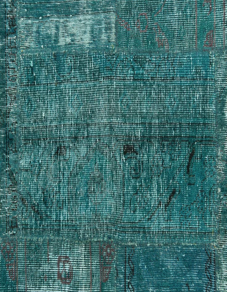 Detail image of 5' 8 x 8'  Hand Knotted Ultra Vintage Persian Wool Rug