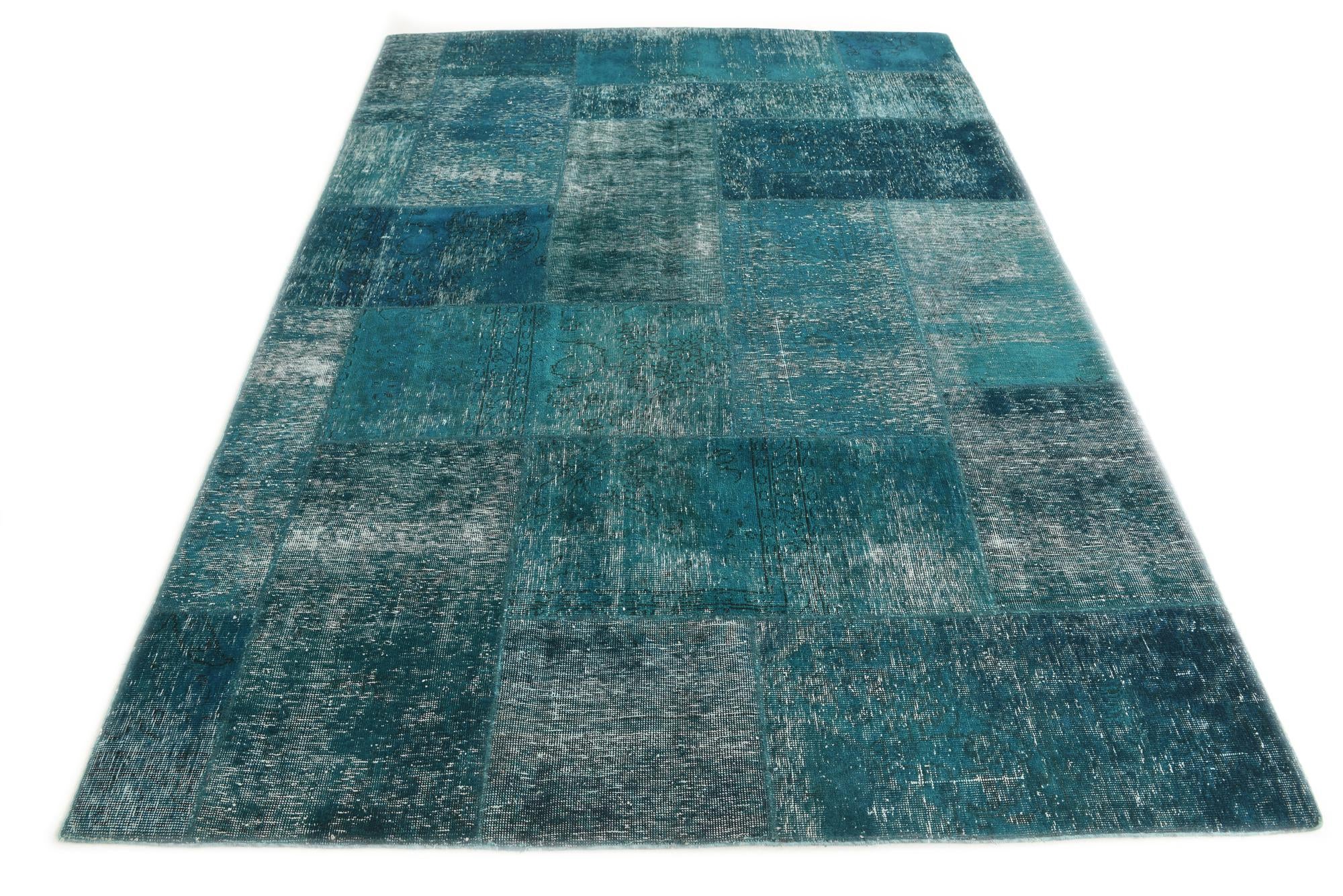 5' 10 x 8' 5 Hand Knotted Ultra Vintage Persian Wool Rug