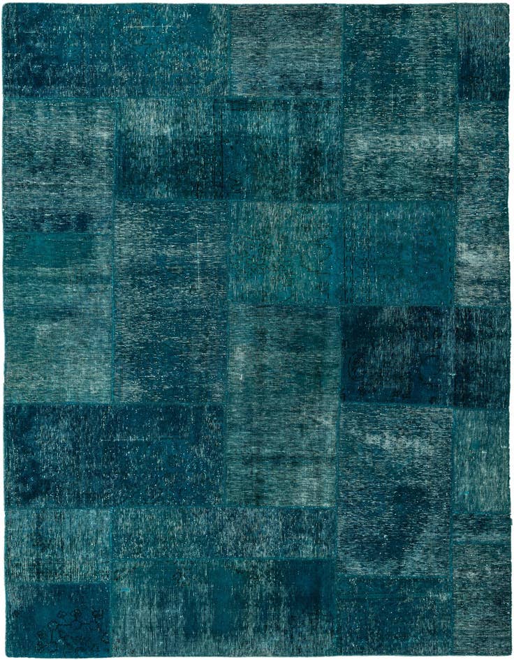 Detail image of 5' 10 x 8' 5 Hand Knotted Ultra Vintage Persian Wool Rug