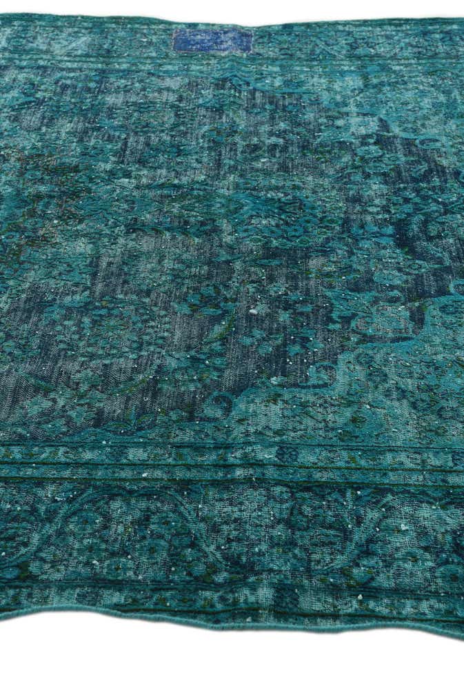 6' 10 x 9' 5 Hand Knotted Ultra Vintage Persian Wool Rug