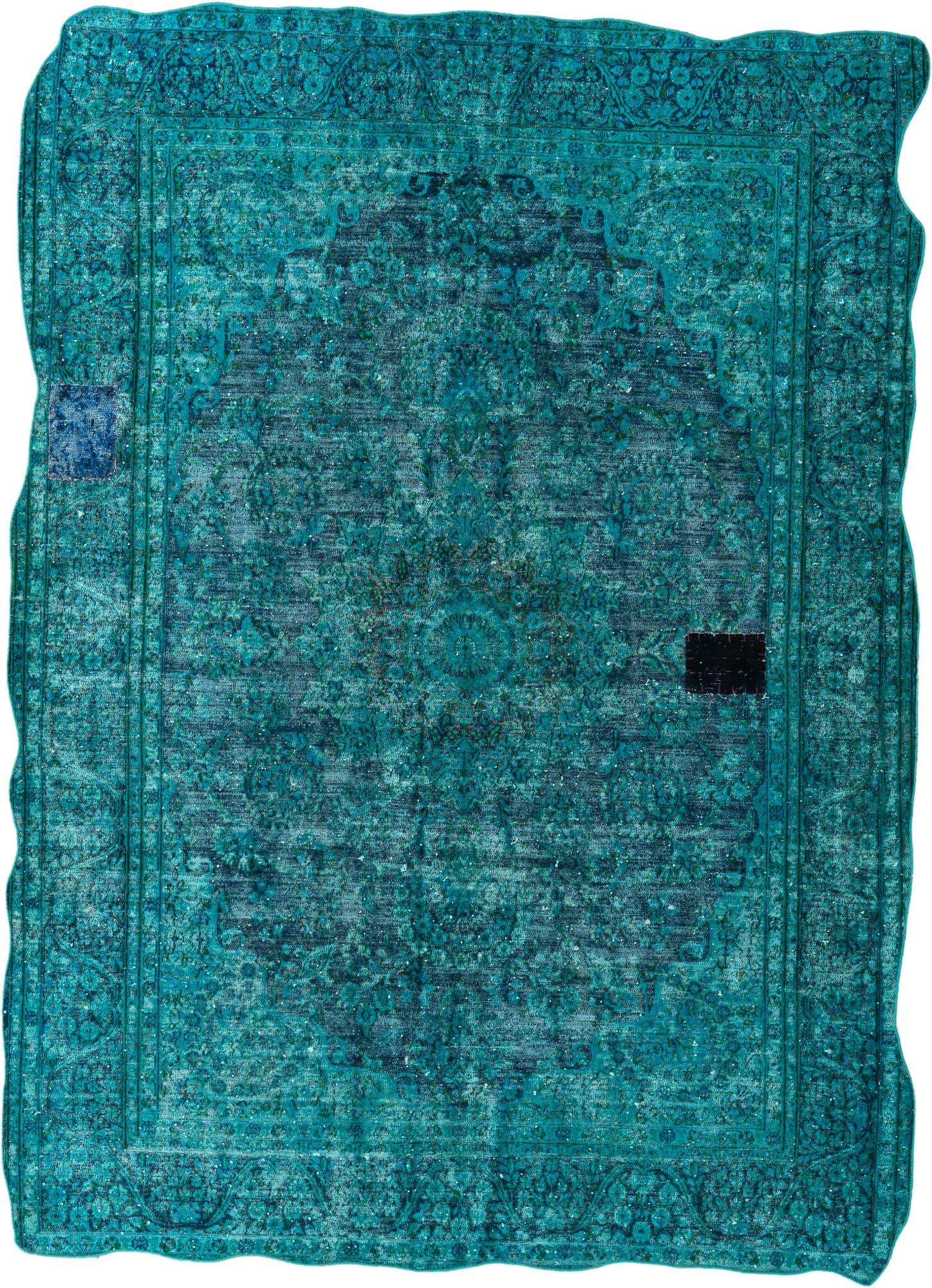 6' 10 x 9' 5 Hand Knotted Ultra Vintage Persian Wool Rug