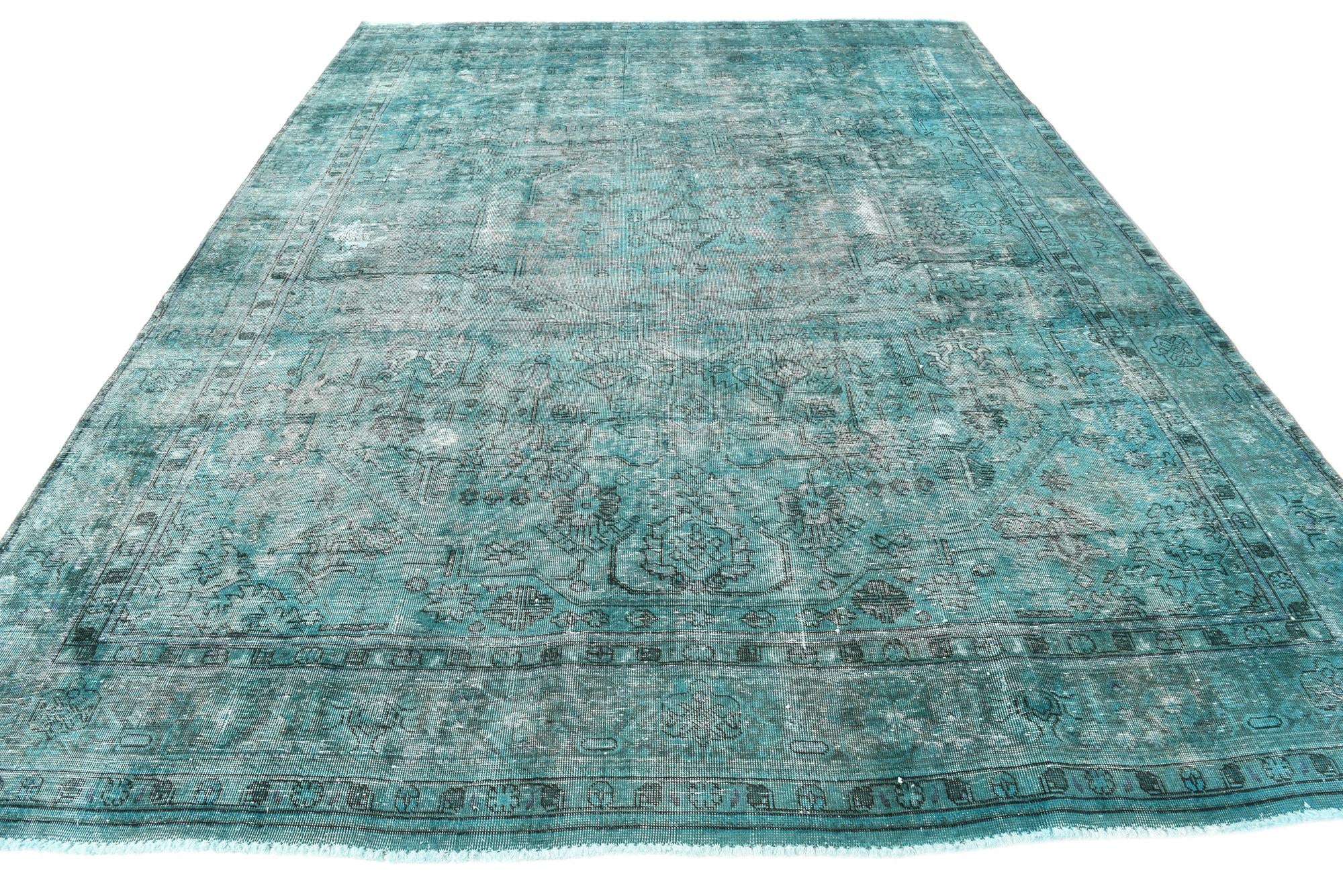 9' 6 x 12' 9 Hand Knotted Ultra Vintage Persian Wool Rug