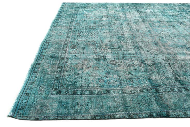 Detail image of 9' 6 x 12' 9 Hand Knotted Ultra Vintage Persian Wool Rug