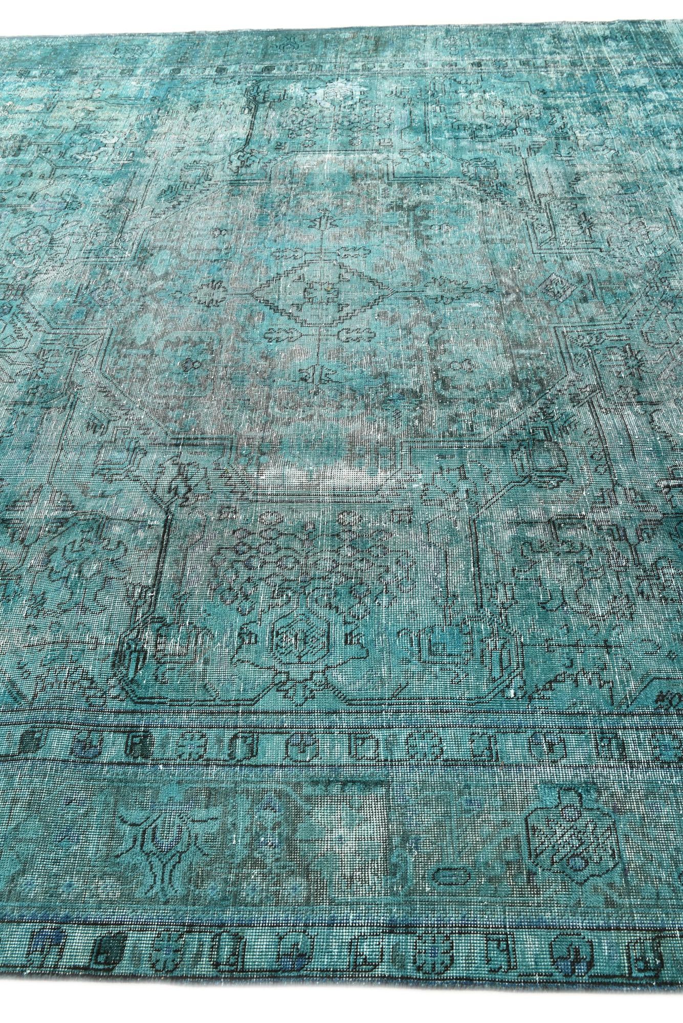 9' 6 x 12' 9 Hand Knotted Ultra Vintage Persian Wool Rug